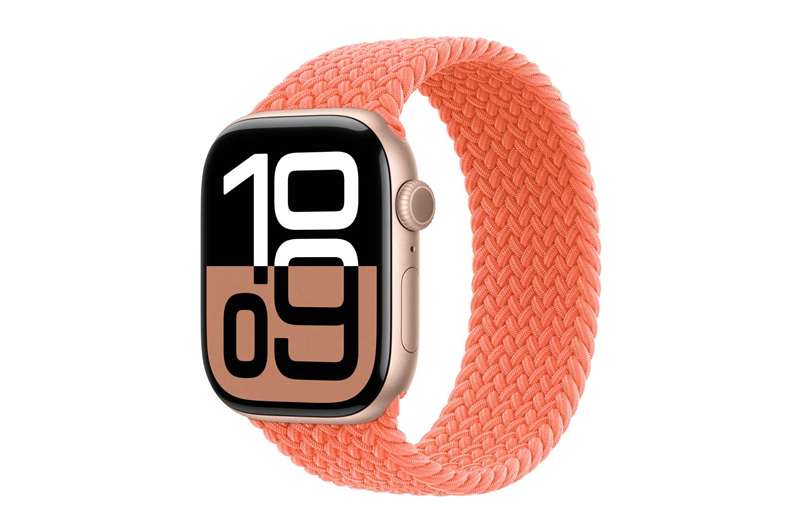 بند تک‑حلقه بافت‌دار اپل – رنگ پرتقالی