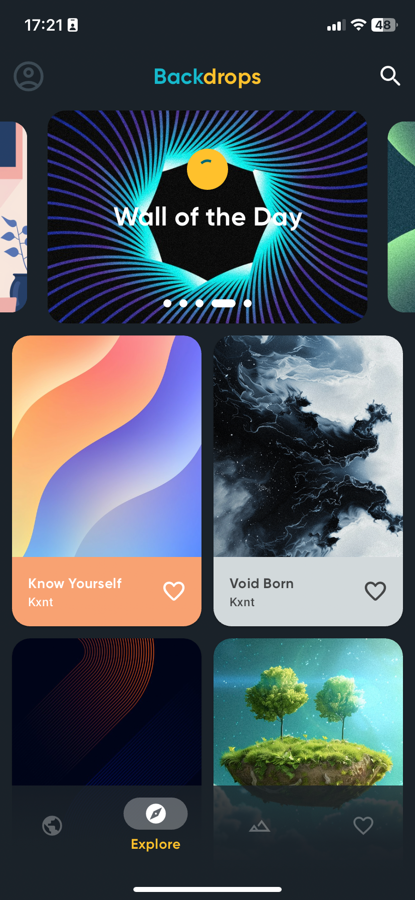 صفحهٔ اصلی Backdrops