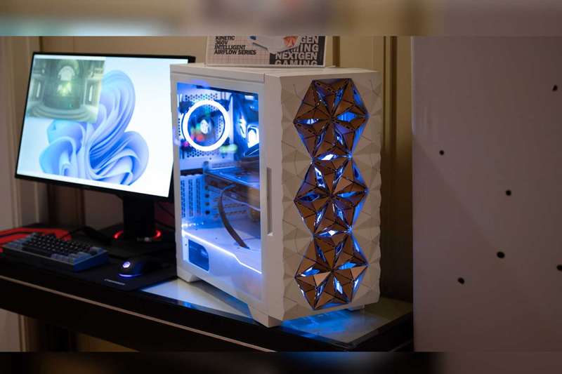 CyberPowerPC Kinetic 360V سری هوشمند سری Airflow Case Case با منافذ باز