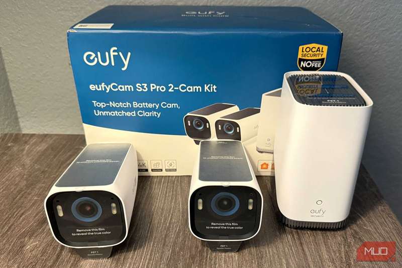 جعبه eufy s3 pro و دوربین‌ها با HomeBase s380