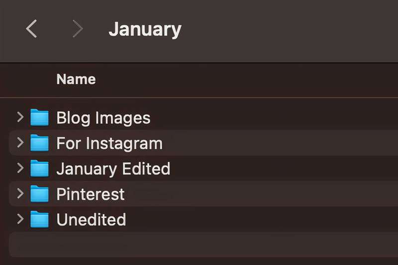 دسته‌بندی‌های پوشه‌ها در هارد کامپیوتر
