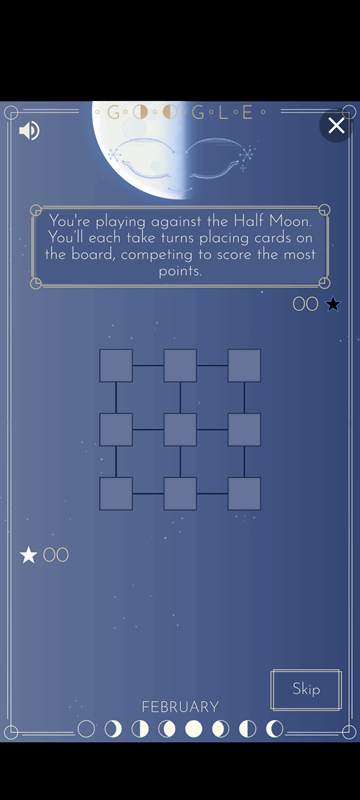 یادگیری بازی چرخه ماه گوگل