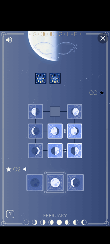 بازی کردن بازی چرخه ماه گوگل