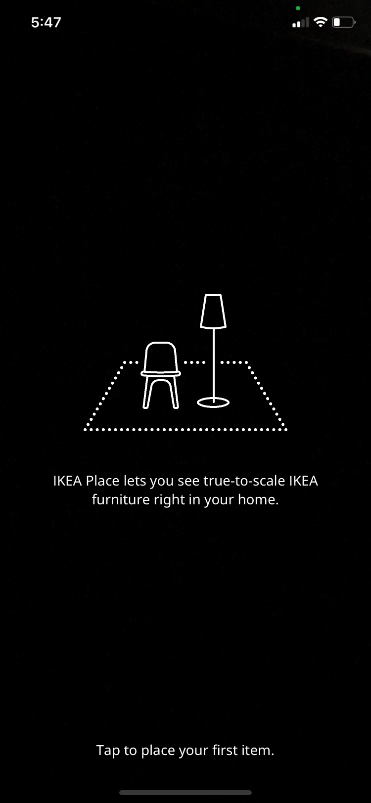 تنظیم AR در IKEA Place