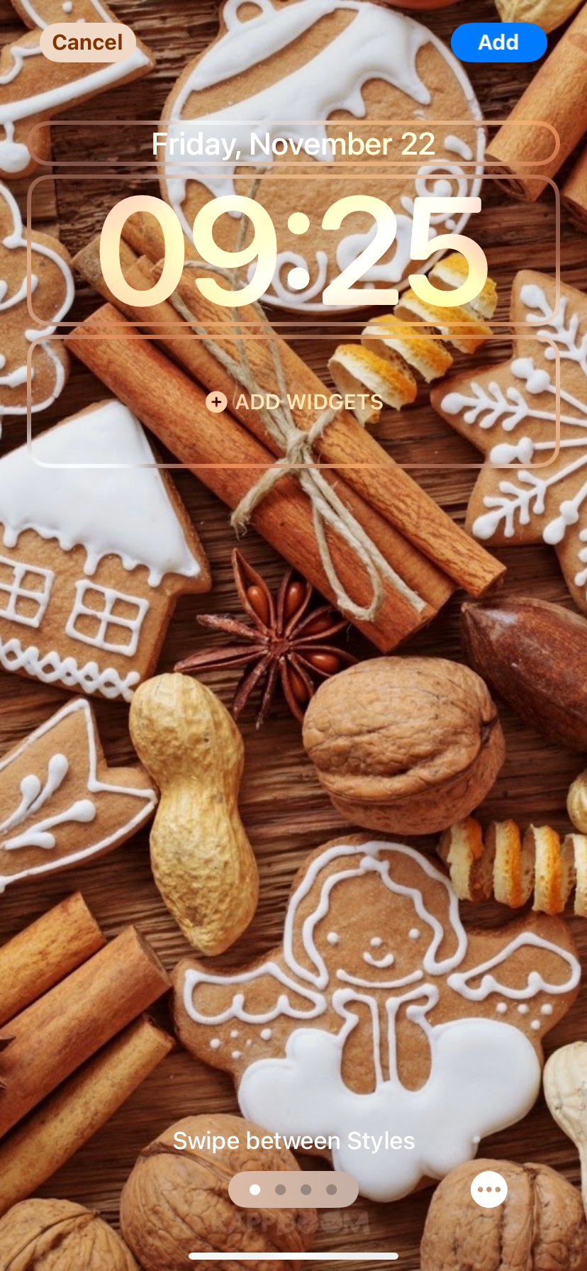 اعمال تصویر به صفحهٔ قفل iOS در Kappboom Wallpapers