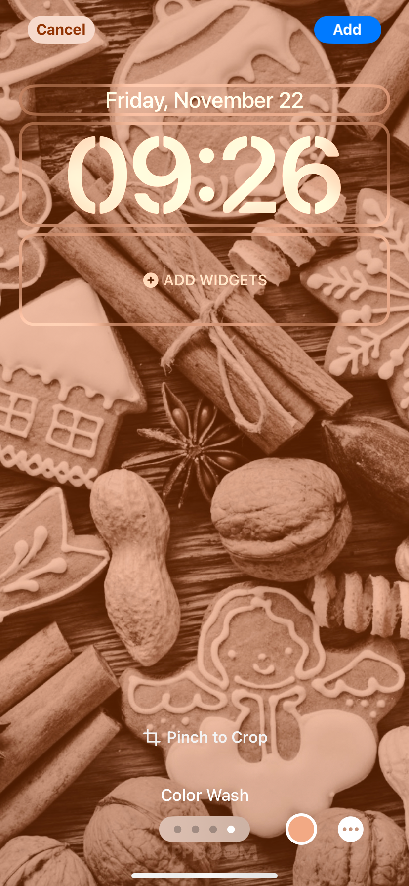 اعمال فیلتر به تصویر صفحهٔ قفل از Kappboom Wallpapers