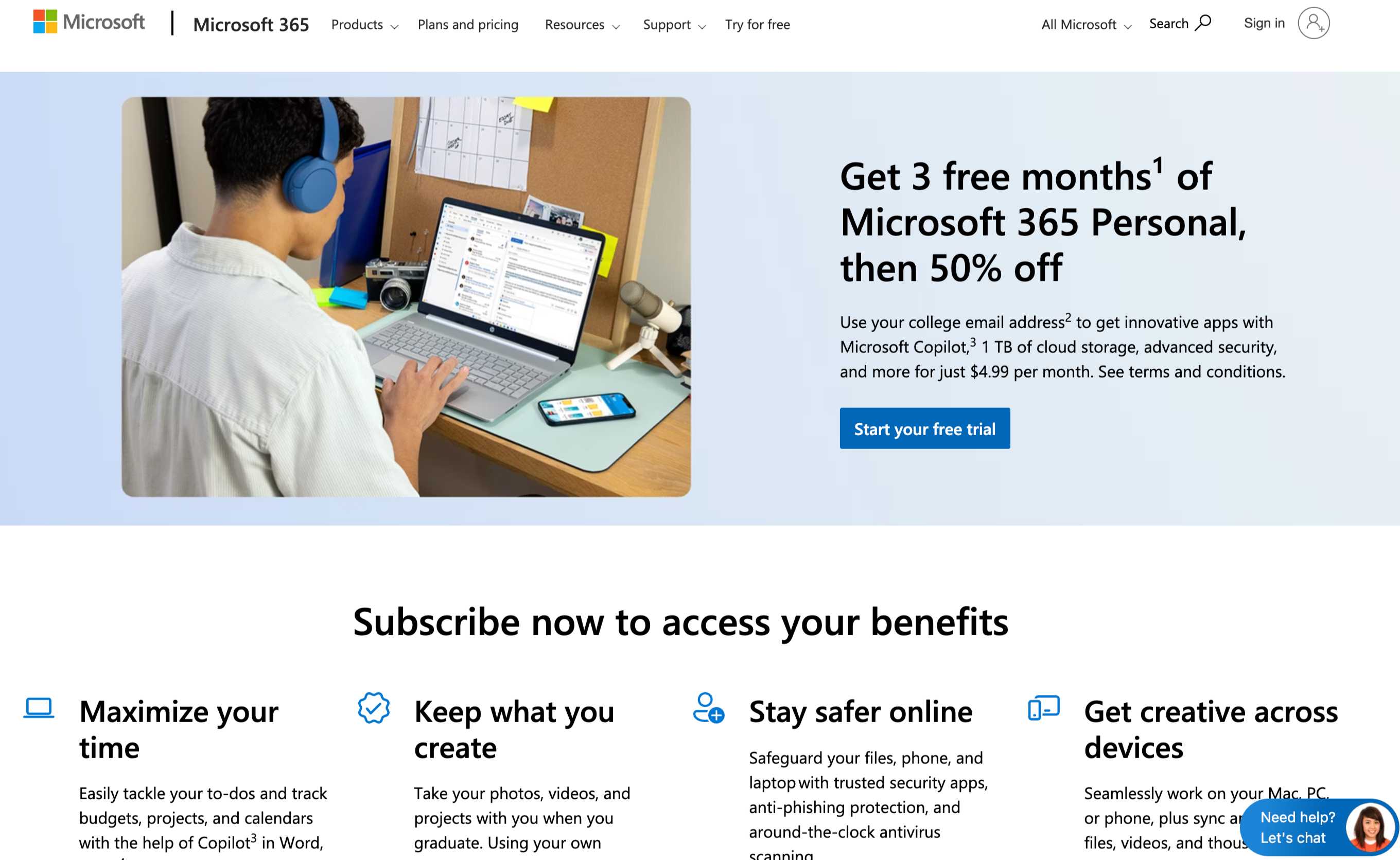 Microsoft 365 Personal برای دانشجویان