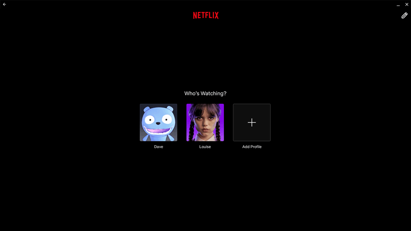 پروفایل‌های فردی در Netflix