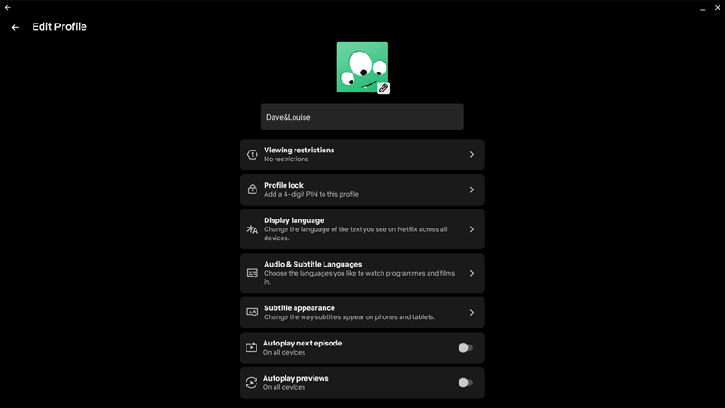 یک زوج که یک پروفایل را در Netflix به اشتراک می‌گذارند