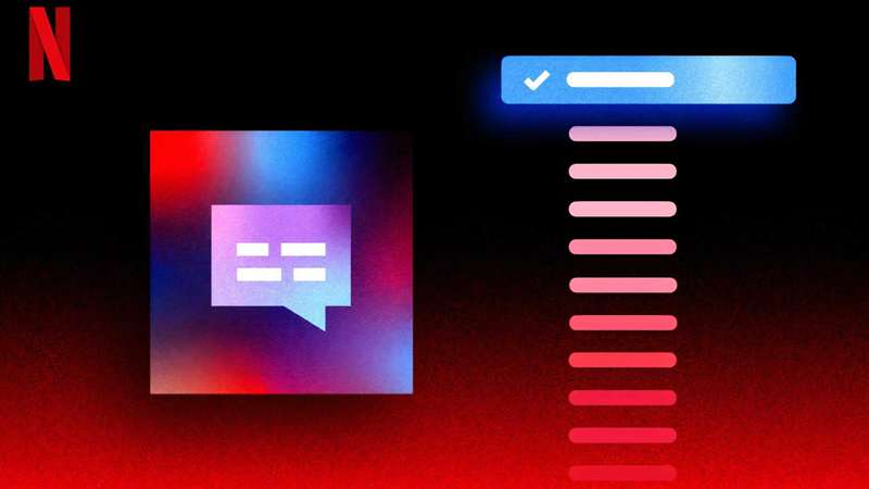 تصویر تبلیغاتی Netflix برای گزینه‌های جدید زبان در تلویزیون