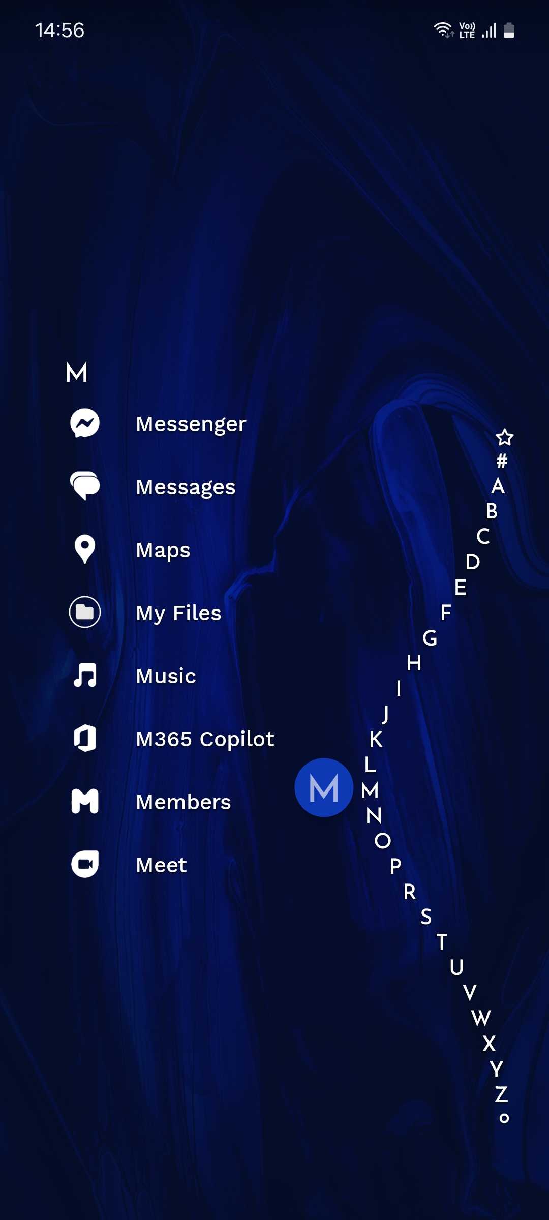 پیشنمایش لیست برنامههای نیاگاریا لانچر