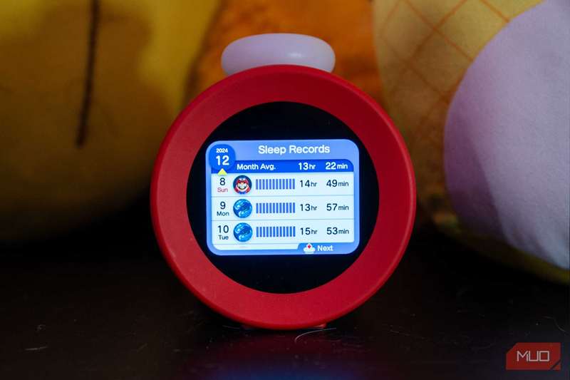 منوی ثبت خواب آلارمو نینتندو با آمارهای فراوان