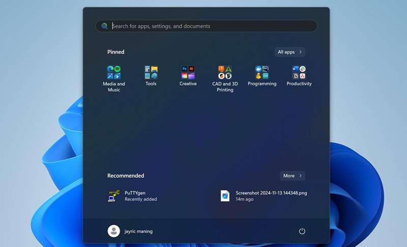 سازماندهی برنامه‌های پرکاربرد در منوی هوشمند