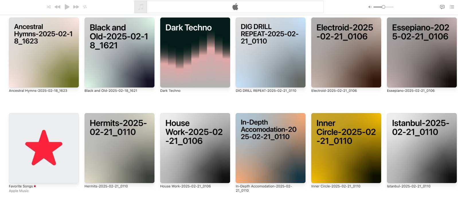 فهرست‌های پخش روی Apple Music