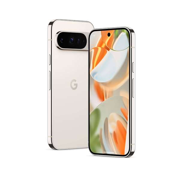 گوگل پیکسل 9 پرو پرسلین روی پس‌زمینه سفید