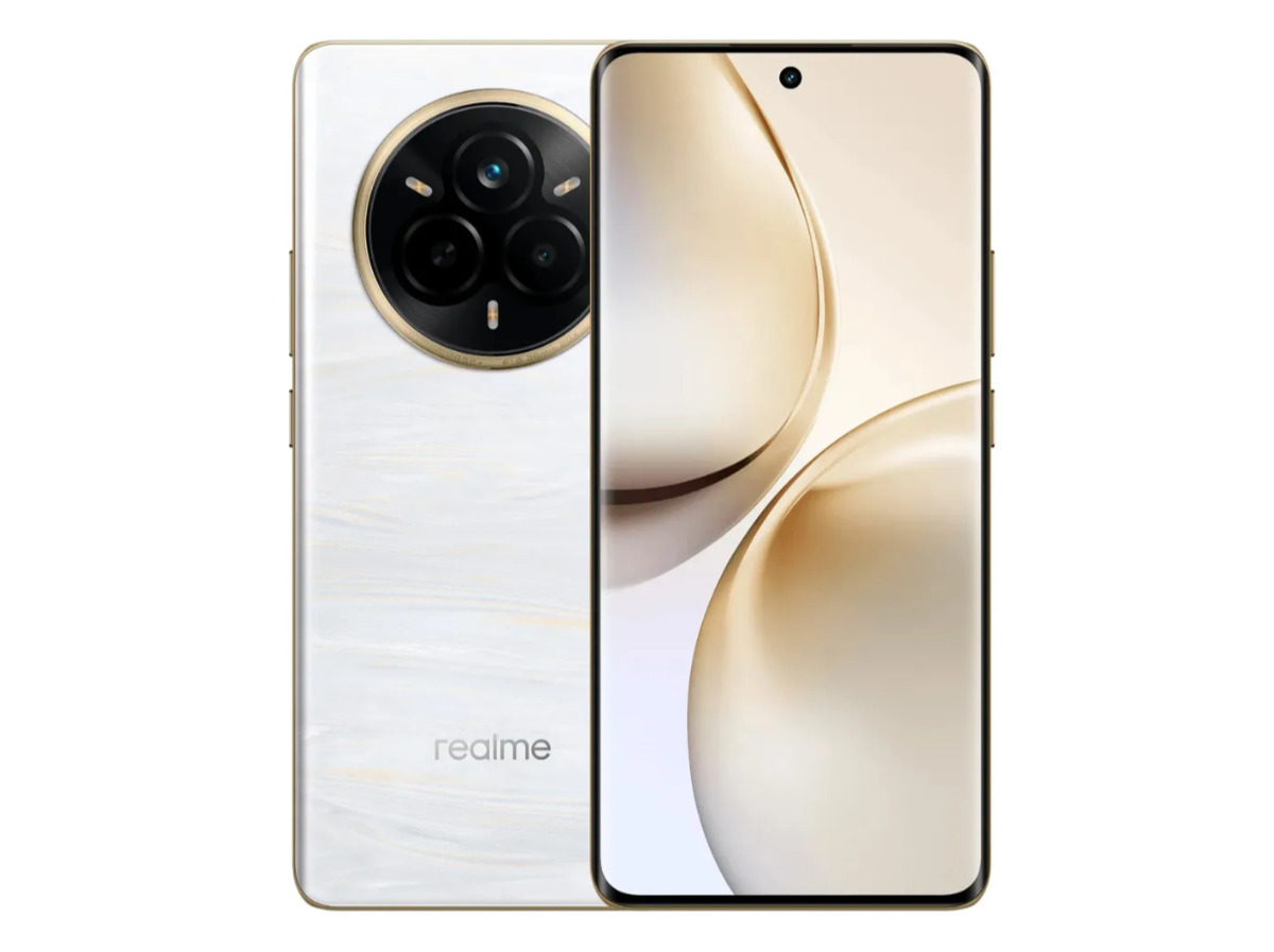 نمای نزدیک طراحی گوشی هوشمند realme 14 پرو پلاس