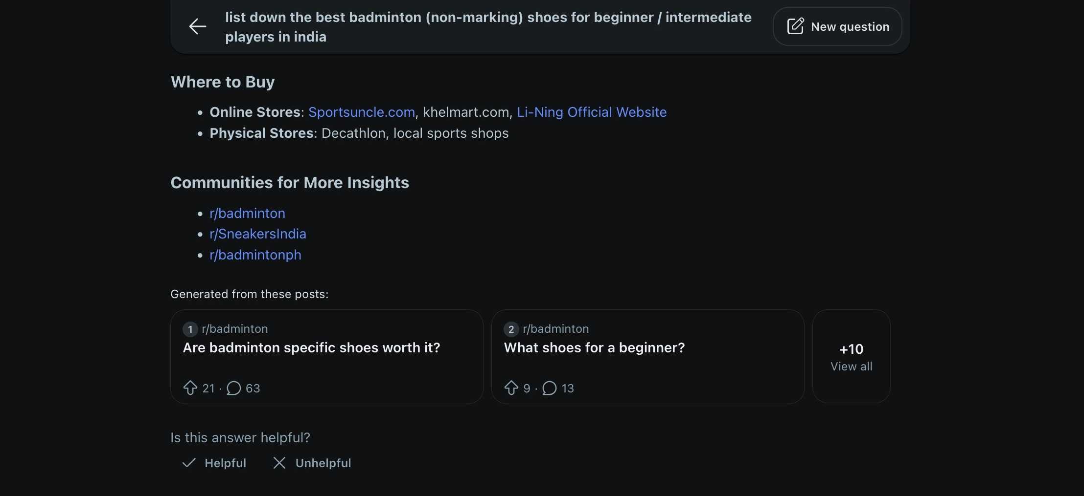 فهرست جوامع مرتبط و منابع زیر یک پاسخ Reddit Answers.