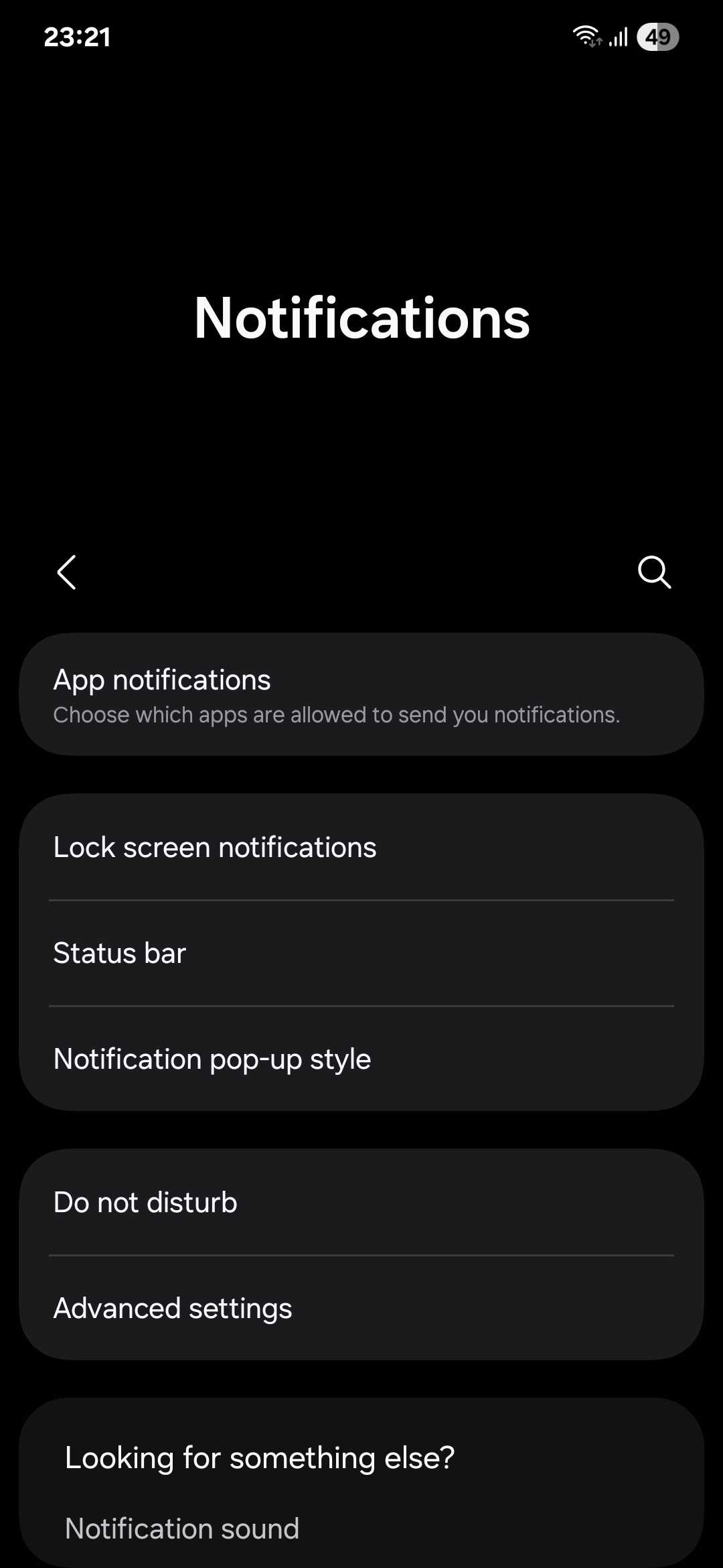 منوی اعلان‌های Samsung One UI
