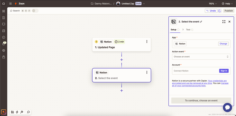 استفاده از برنامه وب Zapier برای ایجاد اتوماسیون‌ها