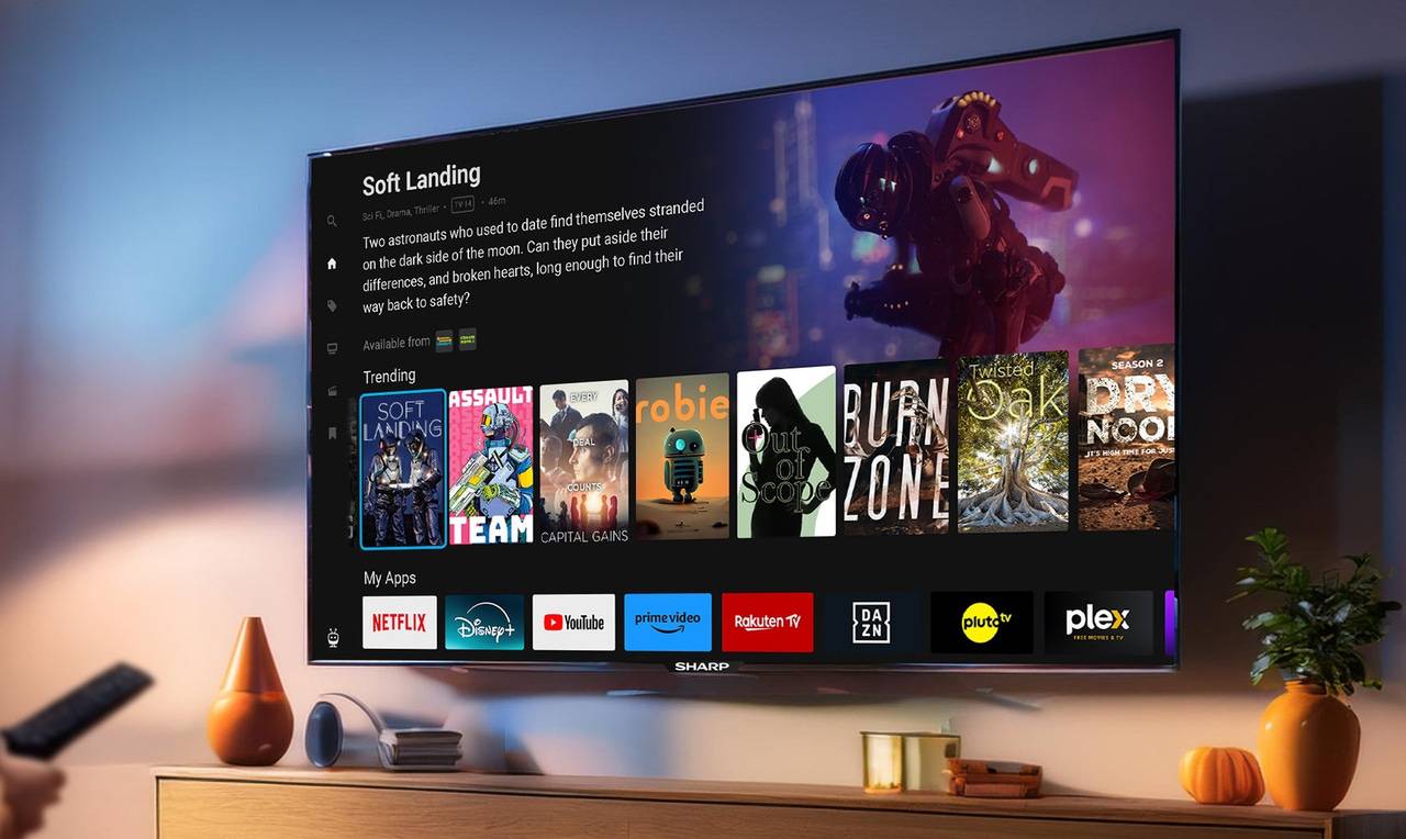 تلویزیون هوشمند Sharp با سیستم‌عامل TiVo