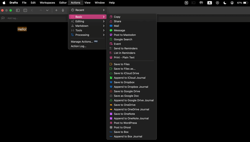 عملیات شخص ثالث Drafts