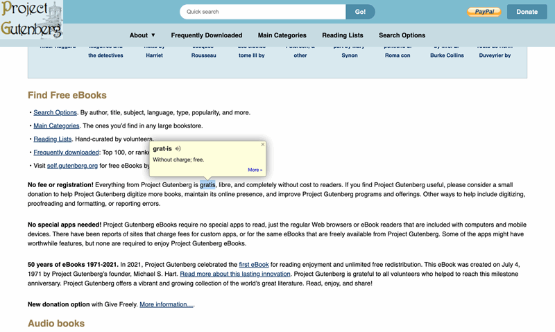 استفاده از Google Dictionary برای مشاهده معنی کلمات در یک صفحه وب