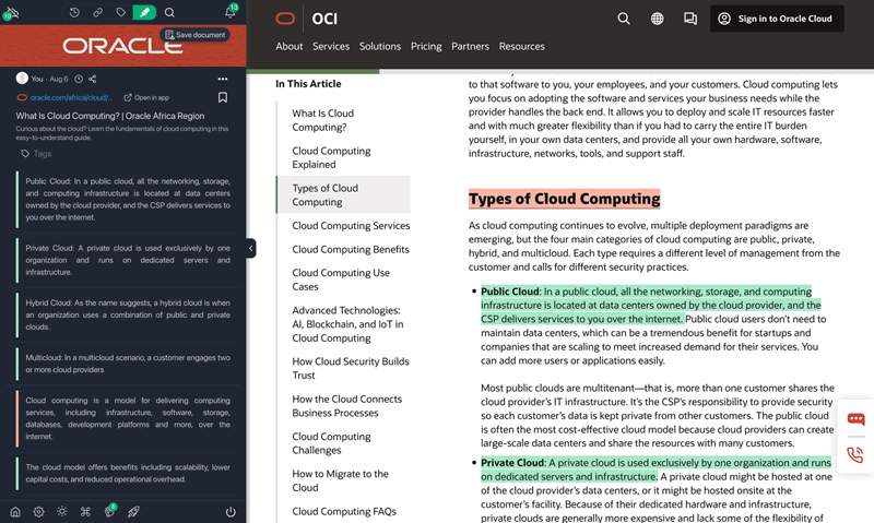 استفاده از افزونه Web Highlights برای جمع‌آوری اطلاعات کلیدی در وب
