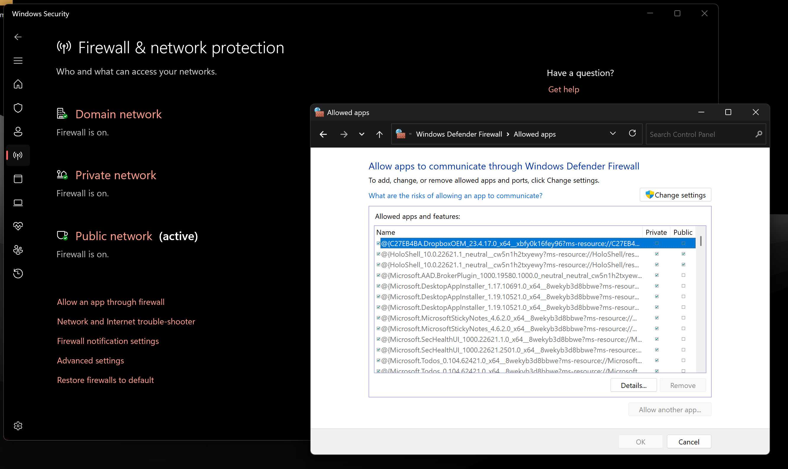 تنظیمات فایروال Windows Defender در ویندوز ۱۱