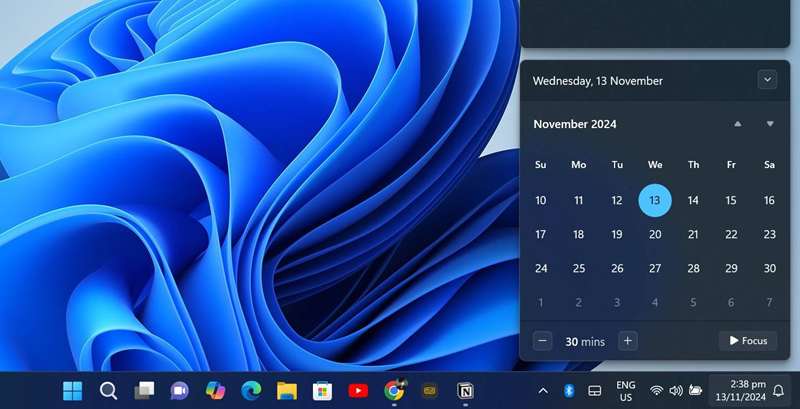 تنظیم زمان و تاریخ برای دستیار تمرکز