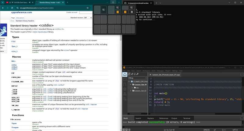 قاب‌بندی چندین پنجره با استفاده از Snap Layouts