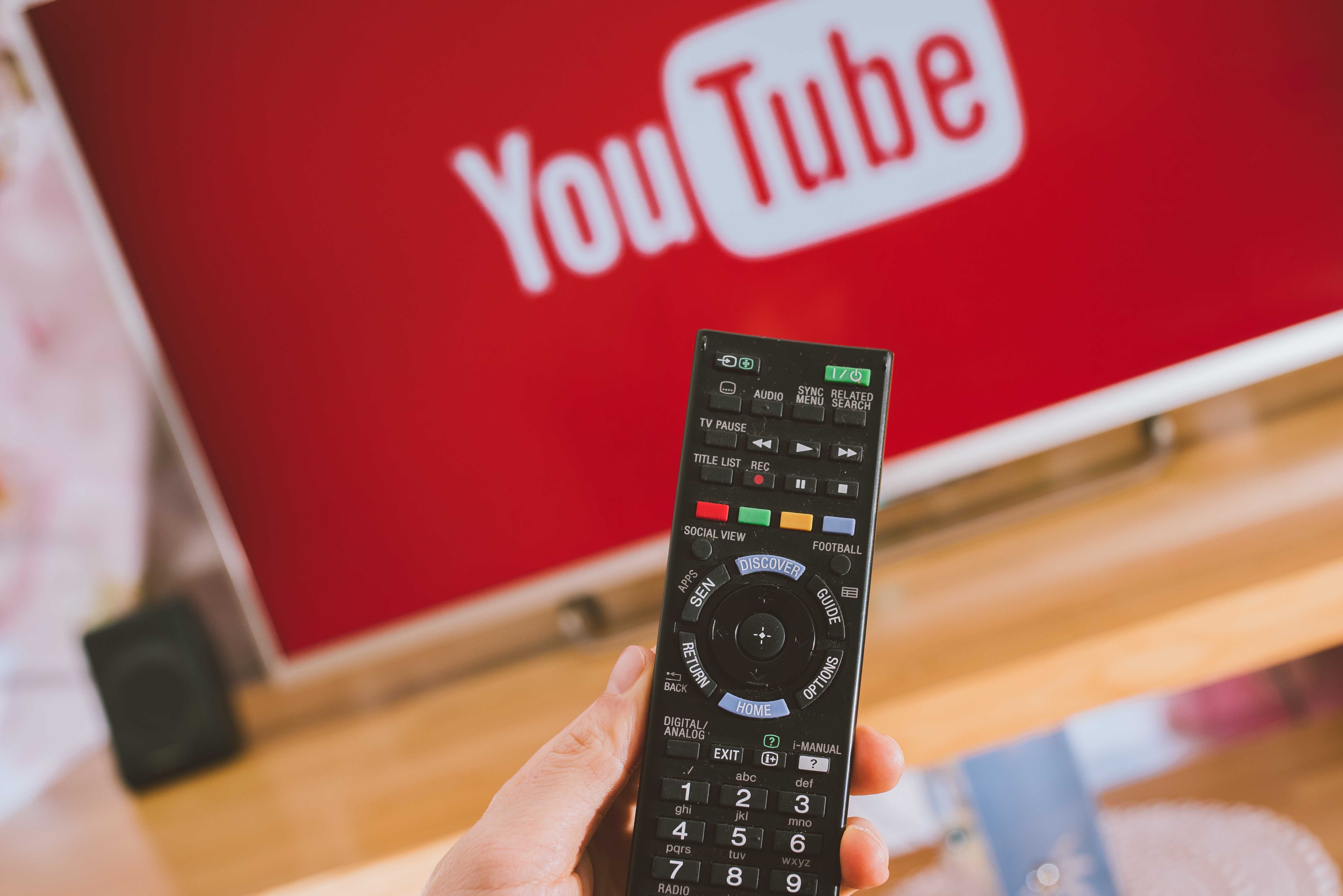 برنامه YouTube بر روی تلویزیون هوشمند سونی