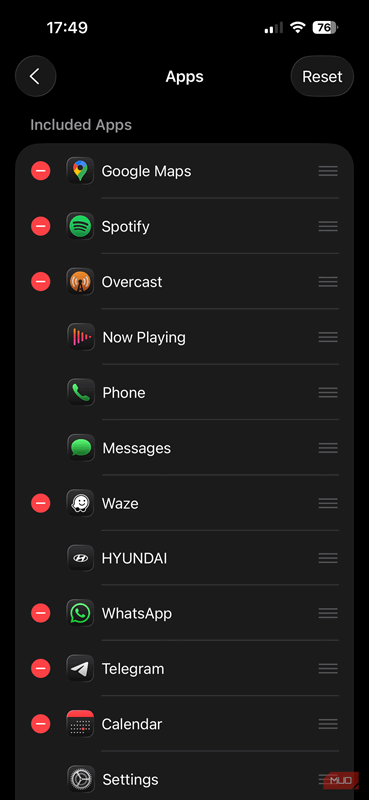 01d بازچینش برنامه‌ها در CarPlay آیفون