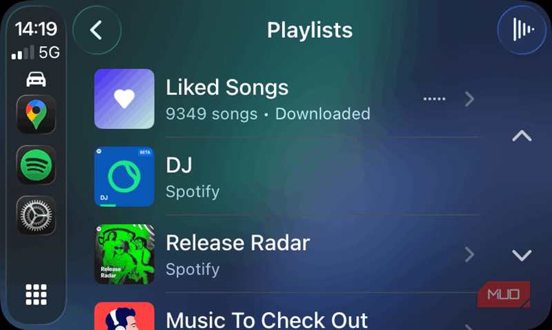 06 پلی‌لیست‌های Spotify در CarPlay