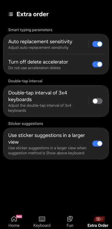 فعال‌سازی تنظیمات Extra order در Keys Café