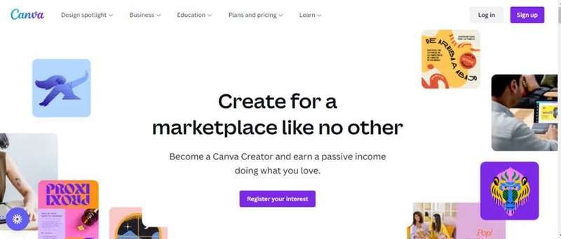 صفحه اصلی سازندگان کانوا