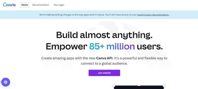 صفحه اصلی توسعه‌دهندگان کانوا