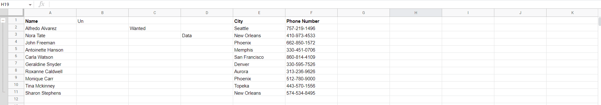 کپی و چسباندن با صرف‌نظر از ردیف‌ها و ستون‌ها