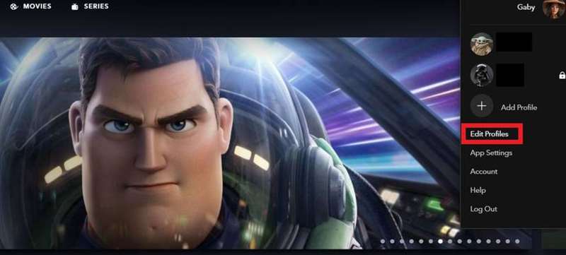 ویرایش پروفایل‌های دیزنی پلاس