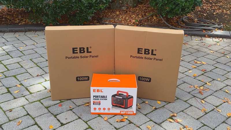 EBL Voyager 1000 - جعبه پنل‌های خورشیدی