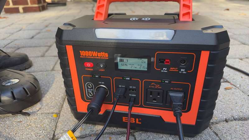 EBL Voyager 1000 - توان مصرفی دریل