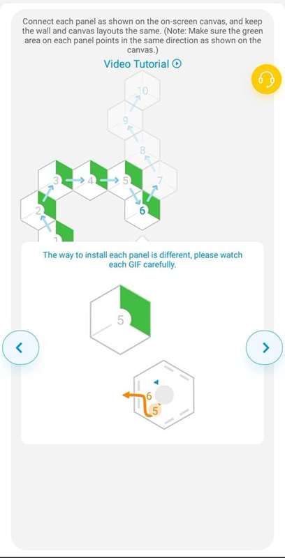 دستورالعمل نصب Govee Hexa Pro