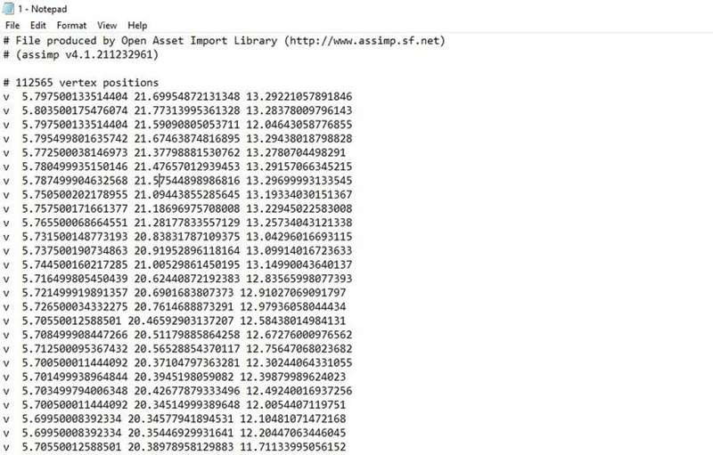 نمایشی از نحوه وارد کردن فایلهای OBJ به Notepad