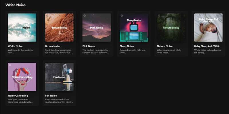 نویز سفید در Spotify