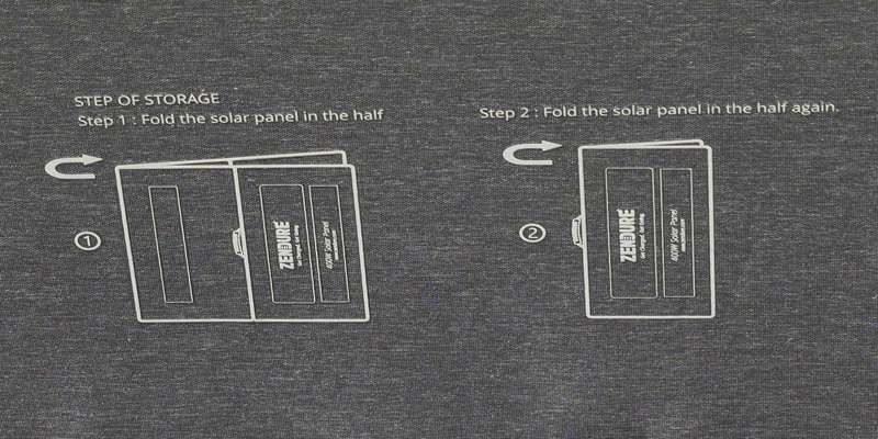 دستورالعمل‌های نصب پنل خورشیدی 400W زندور بر روی پشت پنل چاپ شده