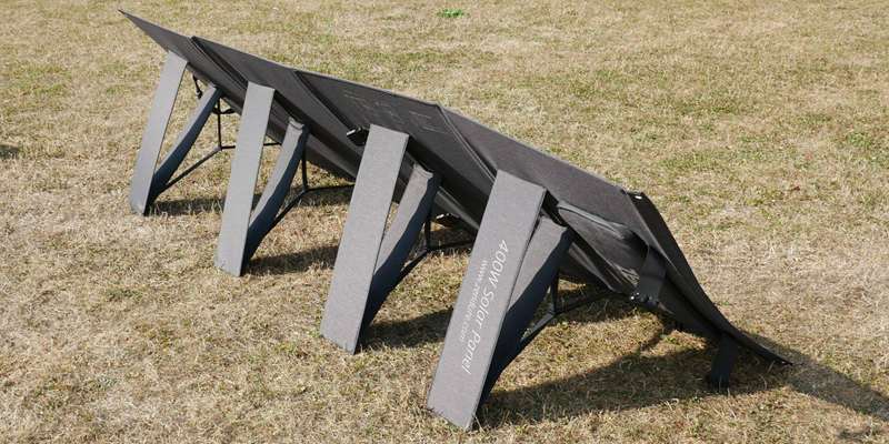 نمای پشت و کناری پنل خورشیدی 400W زندور