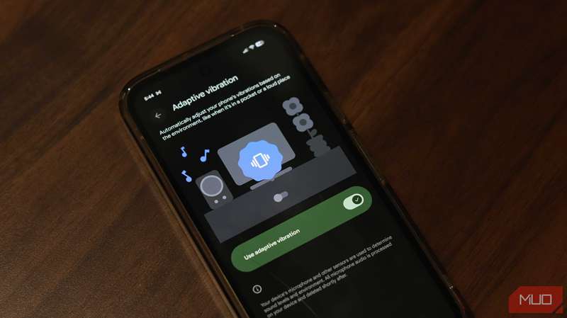 تنظیم لرزش تطبیقی در Pixel 9a