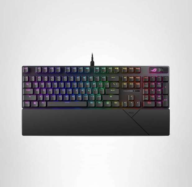 کیبورد مکانیک بازی ASUS ROG Strix Scope II X با اتصال USB سیمی.