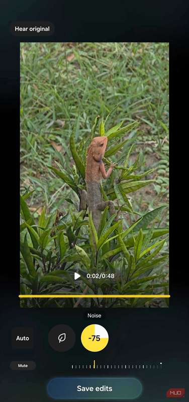 کنترل پاک‌کن صدای Audio در برنامه گالری سامسونگ