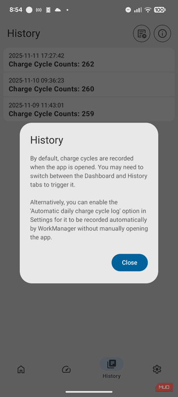 نیاز به چندین چرخه باتری برای دریافت نتایج دقیق دارد