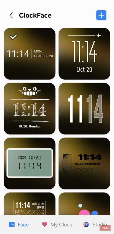 ماژول ClockFace Good Lock بر روی گوشی Samsung